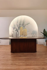 Oval luxe dining set