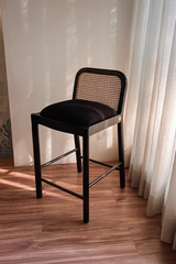 Noir Cane Bar Stool