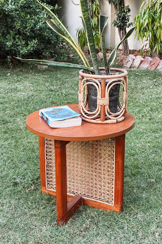 The Woven Harmony Side Table