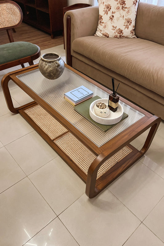 The Curve Cane Coffee Table