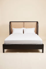 Charcoal Rattan Bed