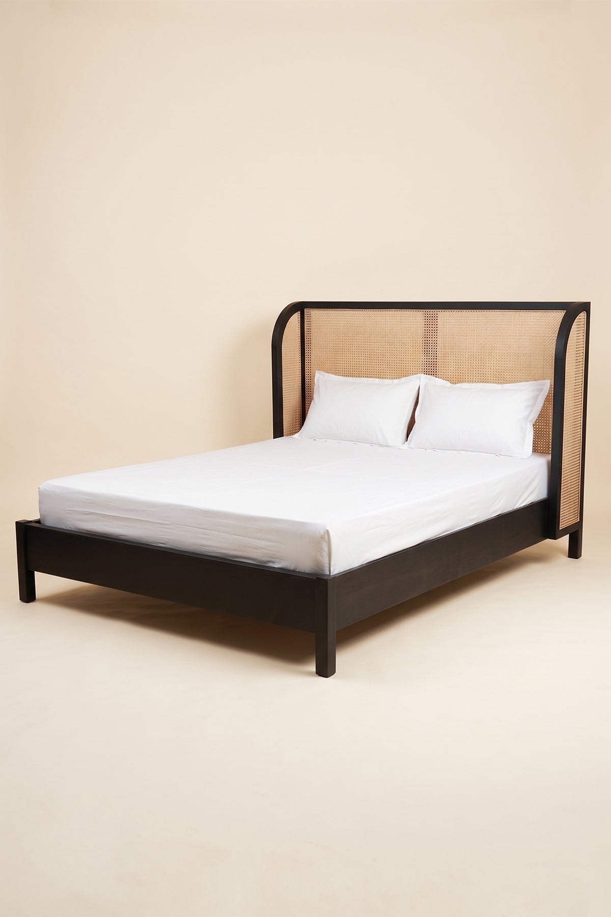 Charcoal Rattan Bed