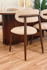 Oval luxe dining set