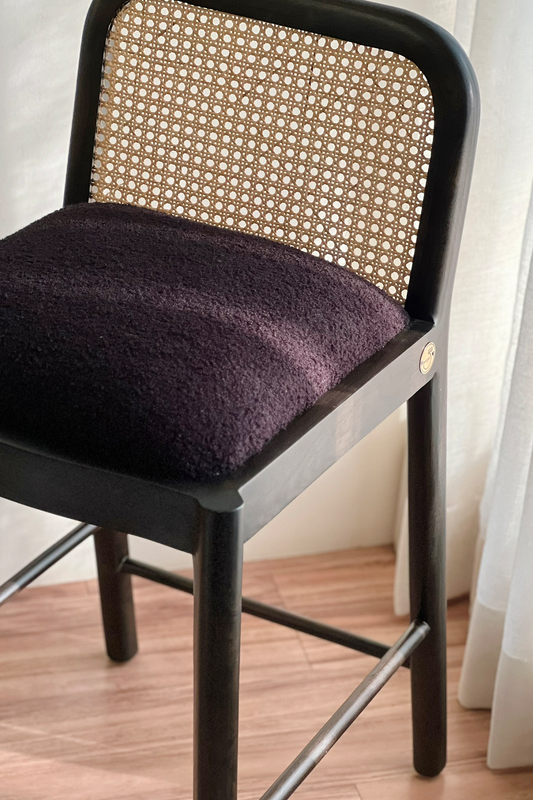 Noir Cane Bar Stool