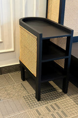 U Rattan Nightstand