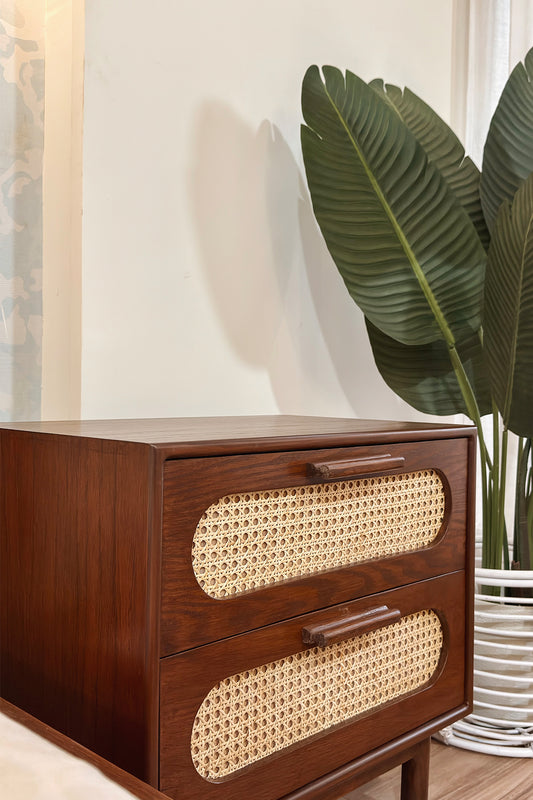 Simple Cane nightstand