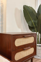 Simple Cane nightstand