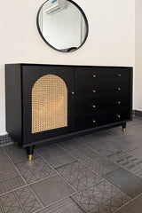 Charcoal Arch console