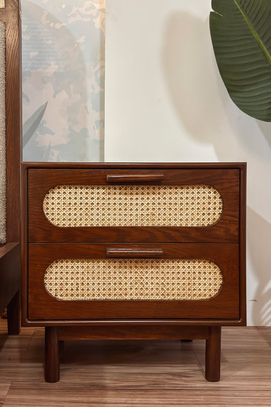 Simple Cane nightstand