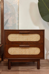 Simple Cane nightstand