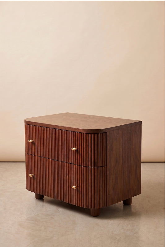 The fluted nightstand