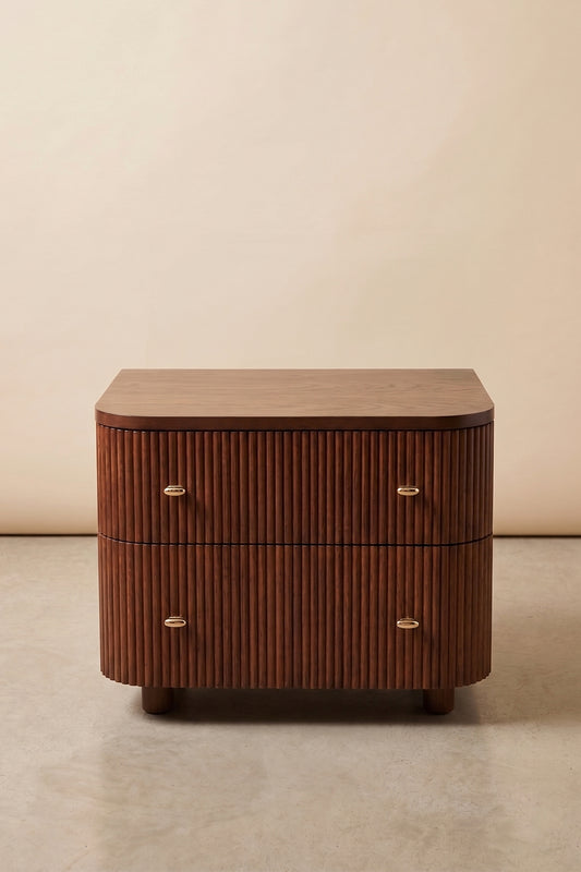 The fluted nightstand