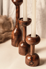 Sheesham Candle Stands