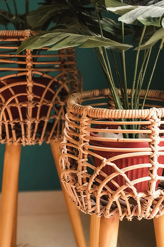 Wood & Cane planters