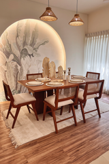 Rattan charm dining table