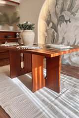 Rattan charm dining table